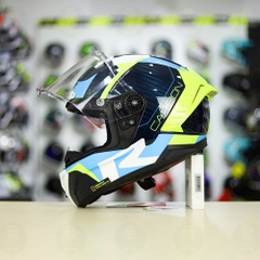 Mũ LS2 FF805 CARBON Racing Blue Yellow + Tặng Kính Đen + Pinlock + Tearoff FREESHIP