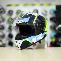 Mũ LS2 FF805 CARBON Racing Blue Yellow + Tặng Kính Đen + Pinlock + Tearoff FREESHIP