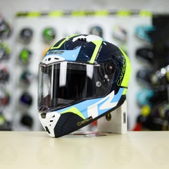 Mũ LS2 FF805 CARBON Racing Blue Yellow + Tặng Kính Đen + Pinlock + Tearoff FREESHIP