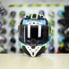 Mũ LS2 FF805 CARBON Racing Blue Yellow + Tặng Kính Đen + Pinlock + Tearoff FREESHIP