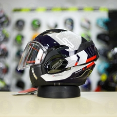 Mũ lật hàm LS2 FF900 Valiant II Trắng Đỏ Bóng Citius Lật Hàm FREESHIP