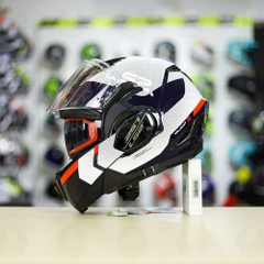 Mũ lật hàm LS2 FF900 Valiant II Trắng Đỏ Bóng Citius Lật Hàm FREESHIP