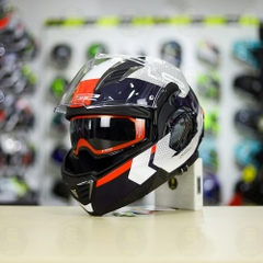 Mũ lật hàm LS2 FF900 Valiant II Trắng Đỏ Bóng Citius Lật Hàm FREESHIP