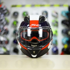 Mũ lật hàm LS2 FF900 Valiant II Trắng Đỏ Bóng Citius Lật Hàm FREESHIP