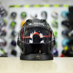 Mũ LS2 FF900 Valiant II Xám Vàng Nhám Gripper Lật Hàm FREESHIP