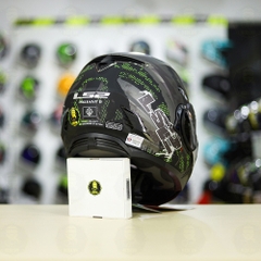 Mũ LS2 FF900 Valiant II Xám Vàng Nhám Gripper Lật Hàm FREESHIP