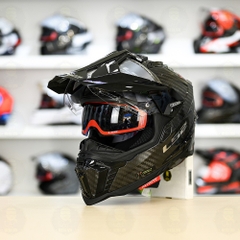Mũ Dual Sport LS2 MX701 Sợi CARBON Solid FREESHIP
