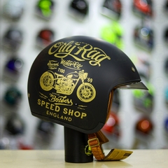 Mũ 3/4 Royal M139 V5 Đen Vàng Nhám 2024 FREESHIP