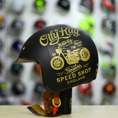 Combo Mũ 3/4 ROYAL M139 V5 Đen Tem Nhám Độ Khóa Chống Trộm