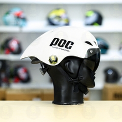 Nón Thể Thao POC P01 Trắng Bóng  FREESHIP