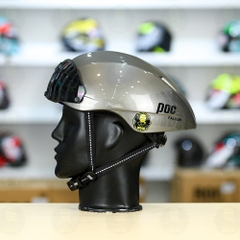 Nón POC Falcon Xám Titanium Bóng FREESHIP