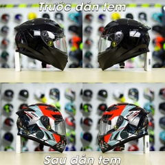 Tem Decal Ducati Version 2 Cho Nón Fullface - Không Nón - FREESHIP