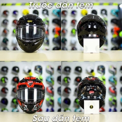 Tem Decal Ducati Version 2 Cho Nón Fullface - Không Nón - FREESHIP