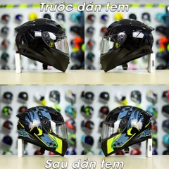 Tem Decal Eagles Cho Nón Fullface - Không Nón - FREESHIP