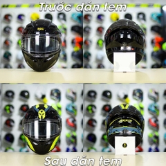 Tem Decal Eagles Cho Nón Fullface - Không Nón - FREESHIP