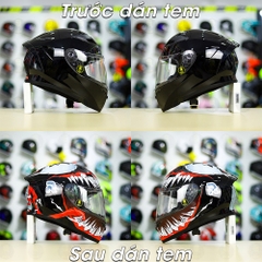Tem Decal Venom Version 2 Cho Nón Fullface - Không Nón - FREESHIP