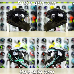 Tem Decal Venom Version 2 Mint Độc tố Cho Yohe 978/ROC 01 - Không Nón - FREESHIP