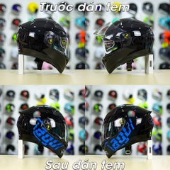 Tem Decal AGV Myth Xanh GP Cho Nón Fullface - Không Nón - FREESHIP