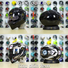 Tem Decal Honda Winner Xám Đen Cho Yohe 978 plus & Roc 01 - Không Nón - FREESHIP