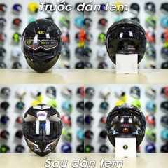 Tem Decal Honda Winner Xám Đen Cho Yohe 978 plus & Roc 01 - Không Nón - FREESHIP