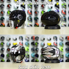 Tem Decal Winner X Xám cho ROC 06/ YOHE 851 - FREESHIP