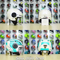 Tem Decal AGV Blade Xanh Ngọc cho ROC 06/ YOHE 851 - Freeship