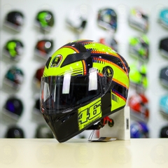 Mũ Royal M138b Đen Bóng + Tặng Dán Tem Decal AGV SOLELUNA Vàng FREESHIP