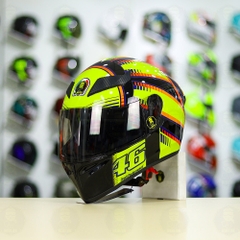 Mũ Royal M138b Đen Bóng + Tặng Dán Tem Decal AGV SOLELUNA Vàng FREESHIP