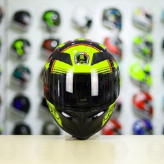 Mũ Royal M138b Đen Bóng + Tặng Dán Tem Decal AGV SOLELUNA Vàng FREESHIP