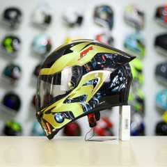 Mũ Royal M138b Đen Bóng + Tặng Dán Tem Decal BMW Vàng FREESHIP