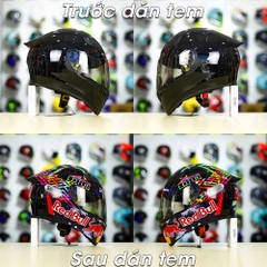 Tem Decal M93 Redbull - Water Color Cho Nón Fullface - Không Nón - FREESHIP