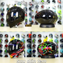 Tem Decal M93 Redbull - Water Color Cho Nón Fullface - Không Nón - FREESHIP