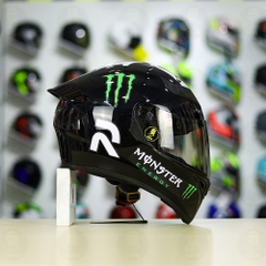 Mũ Royal M138b Đen Bóng + Tặng Dán Tem Decal Monster FREESHIP