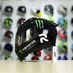 Mũ Royal M138b Đen Bóng + Tặng Dán Tem Decal Monster FREESHIP