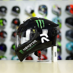 Mũ Royal M138b Đen Bóng + Tặng Dán Tem Decal Monster FREESHIP