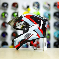 Mũ Royal M138b Đen Bóng + Tặng Dán Tem Decal Shoei BRINK Xám Bạc Đỏ FREESHIP