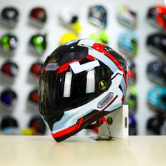 Mũ Royal M138b Đen Bóng + Tặng Dán Tem Decal Shoei BRINK Xám Bạc Đỏ FREESHIP