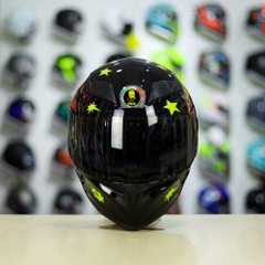 Mũ Royal M138b Đen Bóng + Tặng Dán Tem Decal AGV Sun & Moon FREESHIP