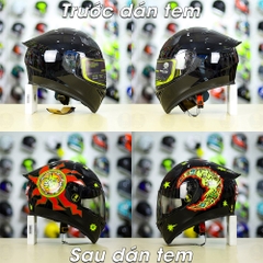 Tem Decal AGV Sun & Moon Cho Nón Fullface - Không Nón - FREESHIP