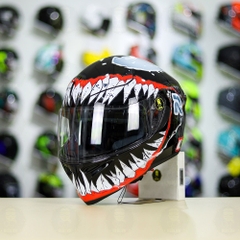 Mũ Royal M138b Đen Bóng + Tặng Dán Tem Decal Venom V2 FREESHIP