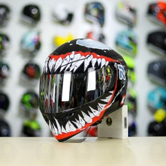 Mũ Royal M138b Đen Bóng + Tặng Dán Tem Decal Venom V2 FREESHIP