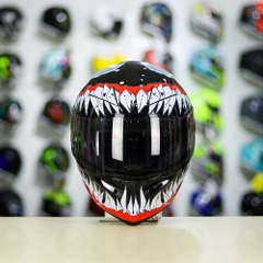 Mũ Royal M138b Đen Bóng + Tặng Dán Tem Decal Venom V2 FREESHIP
