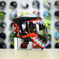 Mũ Royal M138b Đen Bóng + Tặng Dán Tem Decal Venom V2 FREESHIP
