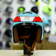 Mũ 3/4 Royal M139 Xanh Ngọc Leopard Freeship