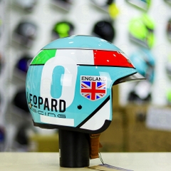 Mũ 3/4 Royal M139 Xanh Ngọc Leopard Freeship