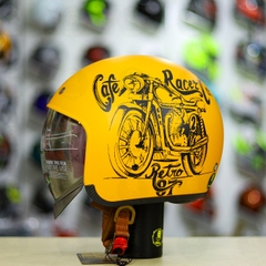 Mũ 3/4 Royal M139 V7 Vàng Đen Nhám FREESHIP