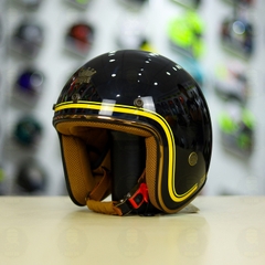 Mũ 3/4 ROYAL M20C Ruby Đen Bóng V5 FREESHIP