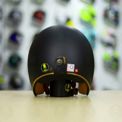 Combo Mũ 3/4 ROYAL M20c Đen Nhám Độ Khóa Chống Trộm