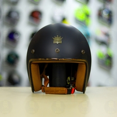 Mũ 3/4 ROYAL M20C Ruby Đen Nhám FREESHIP