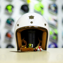 Mũ 3/4 ROYAL M20C Ruby Trắng Bóng FREESHIP